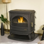 Estufa de leña de 8 kW lacada en antracita PETIT CARVIN – GODIN