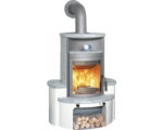 Kit de chimenea Hark Avenso GT ECOplus gris piedra natural 8 kW