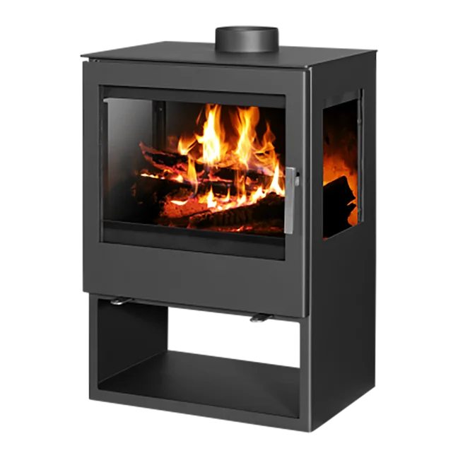 Estufa de leña de triple acristalamiento BELLEZA MODENA VISION de 10 kW