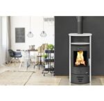 Estufa de chimenea cerámica Casablanca 3.0 de 7,5 kW con compartimento de calor - Imagen 2